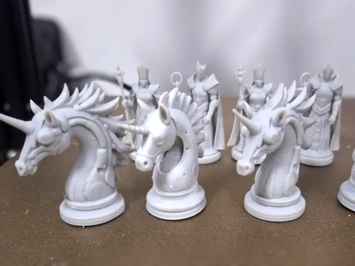 Custom chess set resin print 1